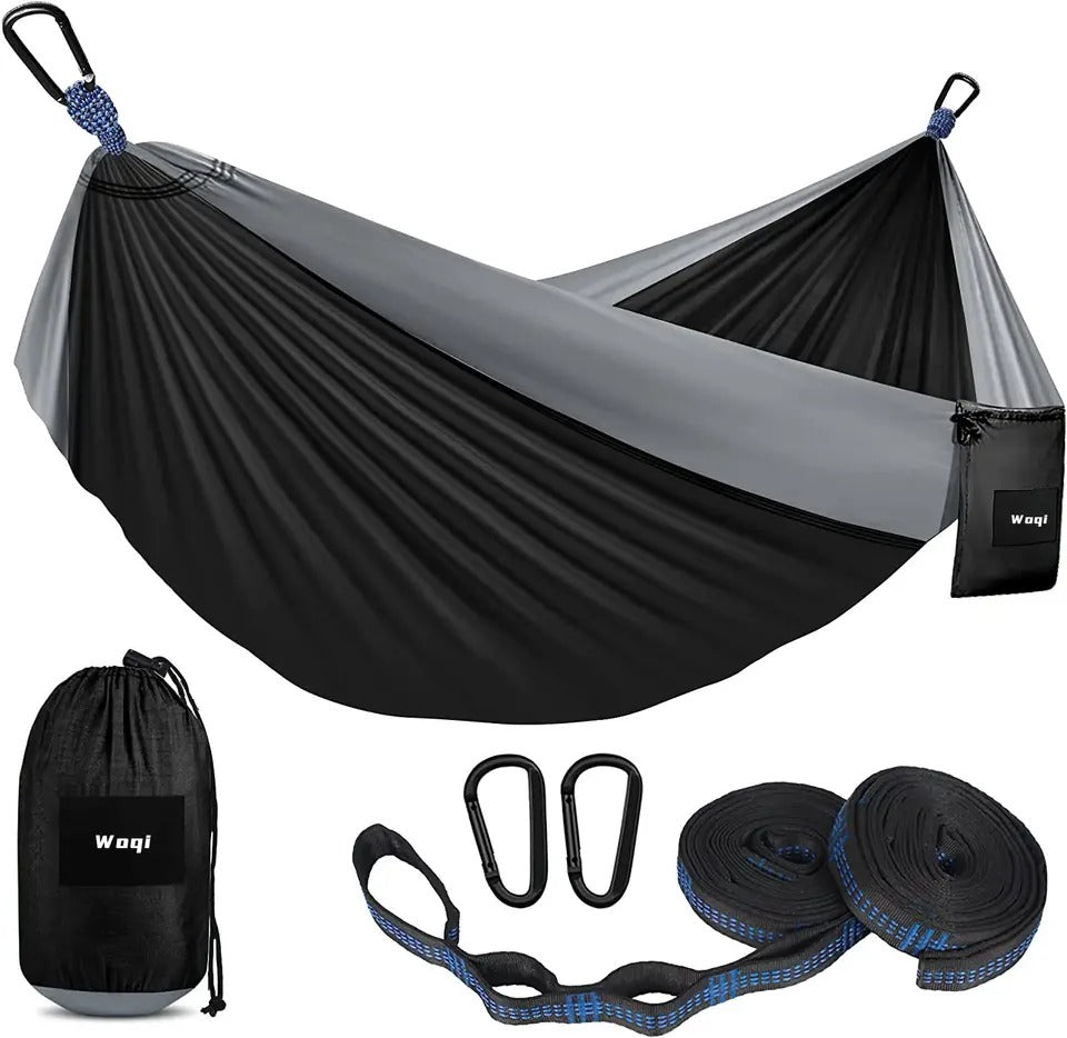 Camping Hammock Double & Single Portable Hammocks with 2 Tree Straps