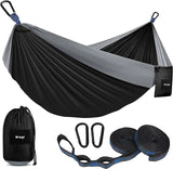 Camping Hammock Double & Single Portable Hammocks with 2 Tree Straps