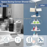 4 Layer Corner Shower Caddy, Adjustable Shower Shelf Organizer