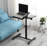 Movable Portable Adjustable Height Laptop Computer Desk Table  Home Office Bed Tray Bed Table Lazy Bedside Table