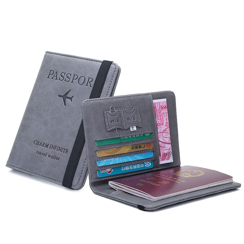 Vintage Business Passport Covers Holder Multi-Function