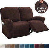 Recliner Velvet Covers Sofa Slipcovers