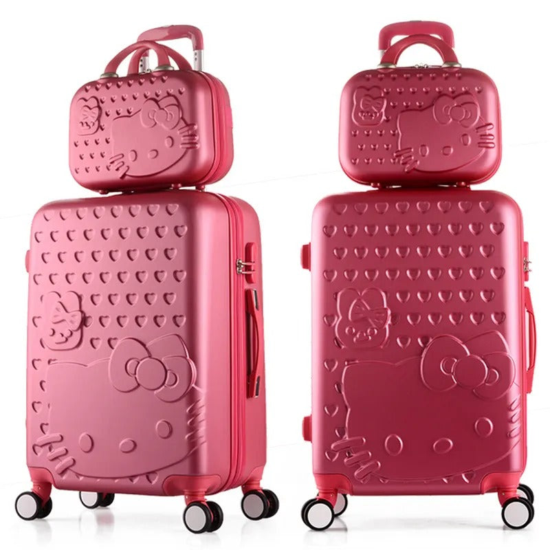 2 in 1 Suitcase Bag Trolley Travel Bag