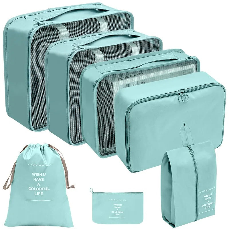 8pcs Luggage Travel Organizers Cubes