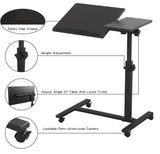 Movable Portable Adjustable Height Laptop Computer Desk Table  Home Office Bed Tray Bed Table Lazy Bedside Table