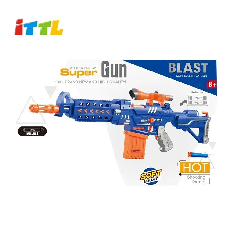 Toy Gun Automatic Foam Blaster Shooter Automatic Foam Blaster With Soft Bullets