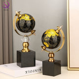 World Globe Marble Base Luxury Home/Office Decor ornament Gift