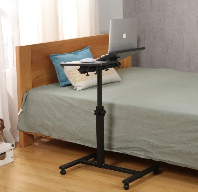 Movable Portable Adjustable Height Laptop Computer Desk Table  Home Office Bed Tray Bed Table Lazy Bedside Table