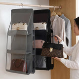 6 Pockets Double Sided Handbag Purse Hanging Organizer