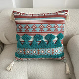 Tuffed Boho Vintage Cotton Pillow Cover