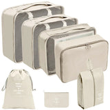 8pcs Luggage Travel Organizers Cubes