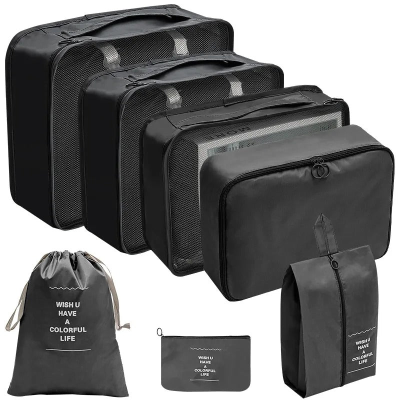 8pcs Luggage Travel Organizers Cubes