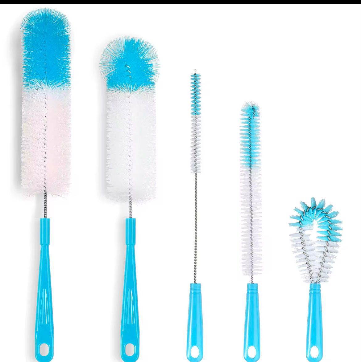 5 Pcs Long Bottle Brush Cleaner