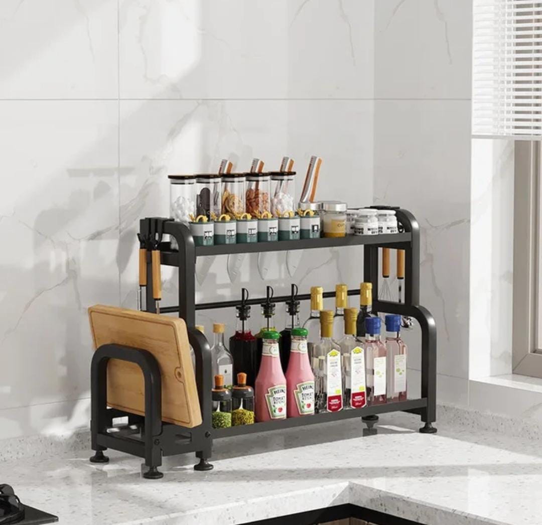 .2 tier multifunctional spice rack