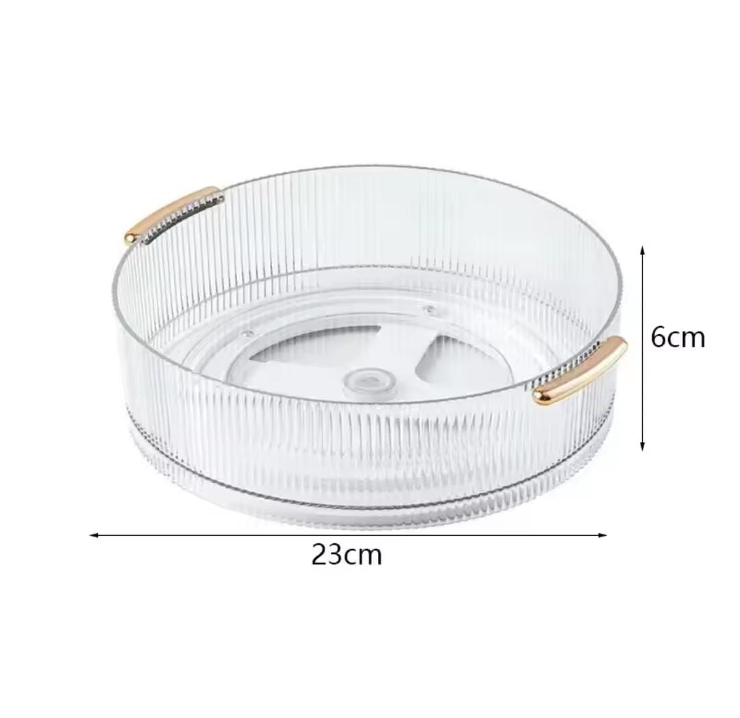 Acrylic multipurpose rotating of organizer/turntable.