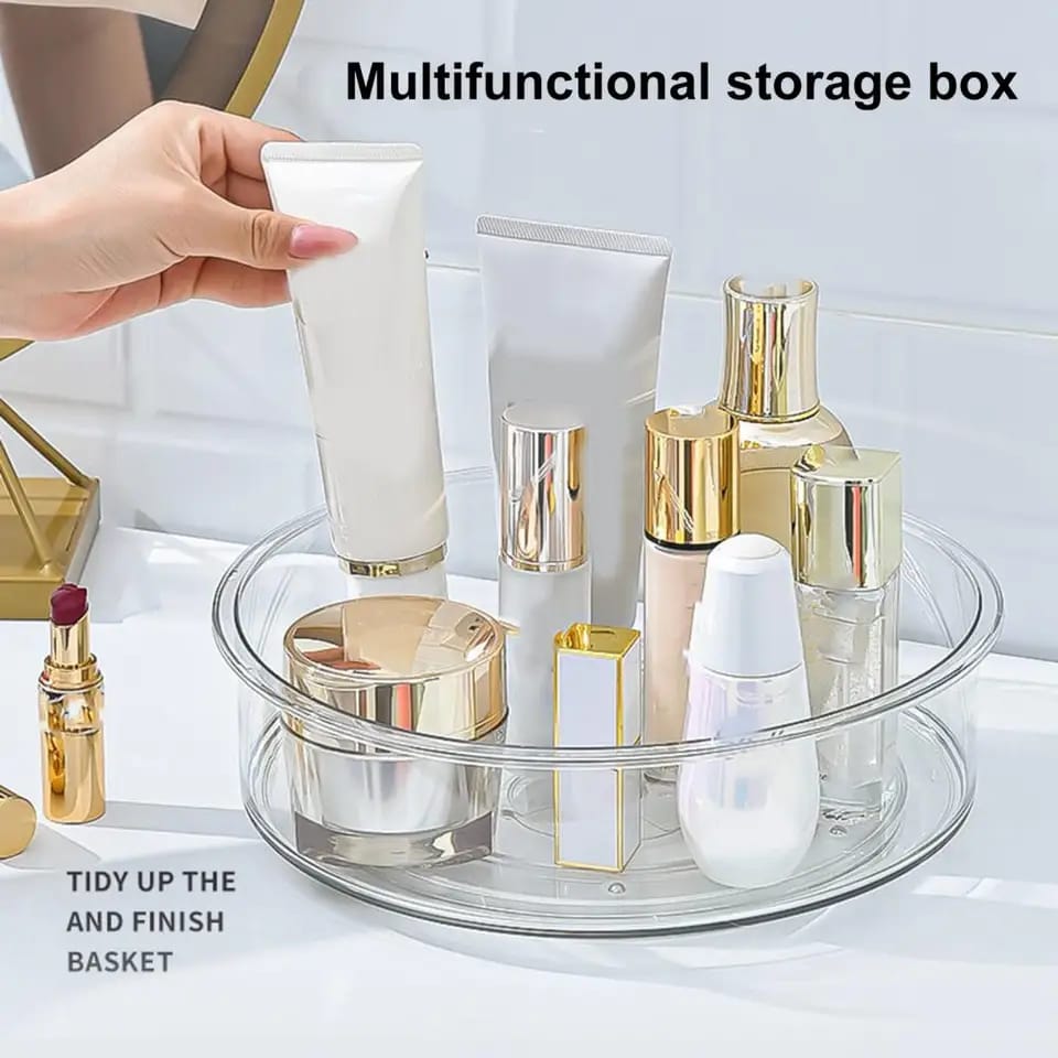 Acrylic multipurpose rotating of organizer/turntable.