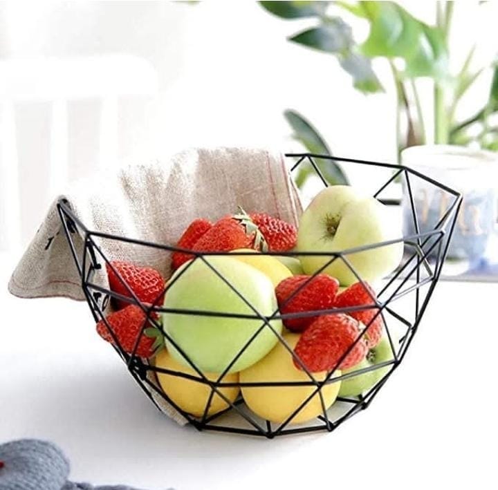 Geometric metallic storage holder
Fruit storage basket