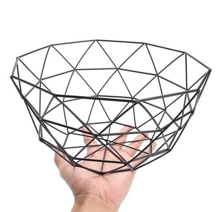 Geometric metallic storage holder
Fruit storage basket