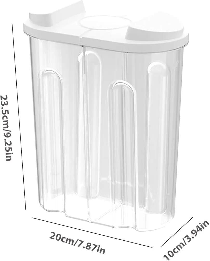 *Cereal Storage Container with Airtight Lids and 2 Compartments