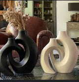 Classy Ceramic Snuggle Interlocking Vase Home Decoration