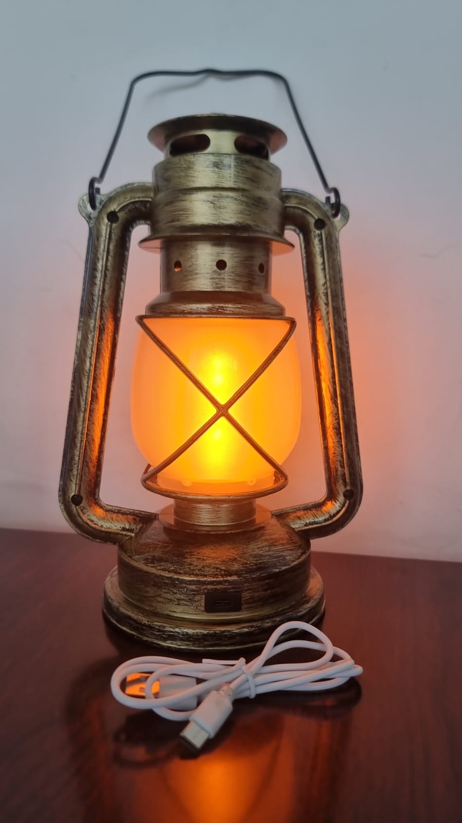 VINTAGE  DESIGN 35cm LED LANTERN