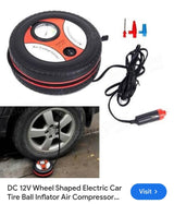 Tyre shape mini air compressor