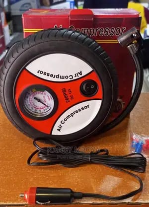 Tyre shape mini air compressor