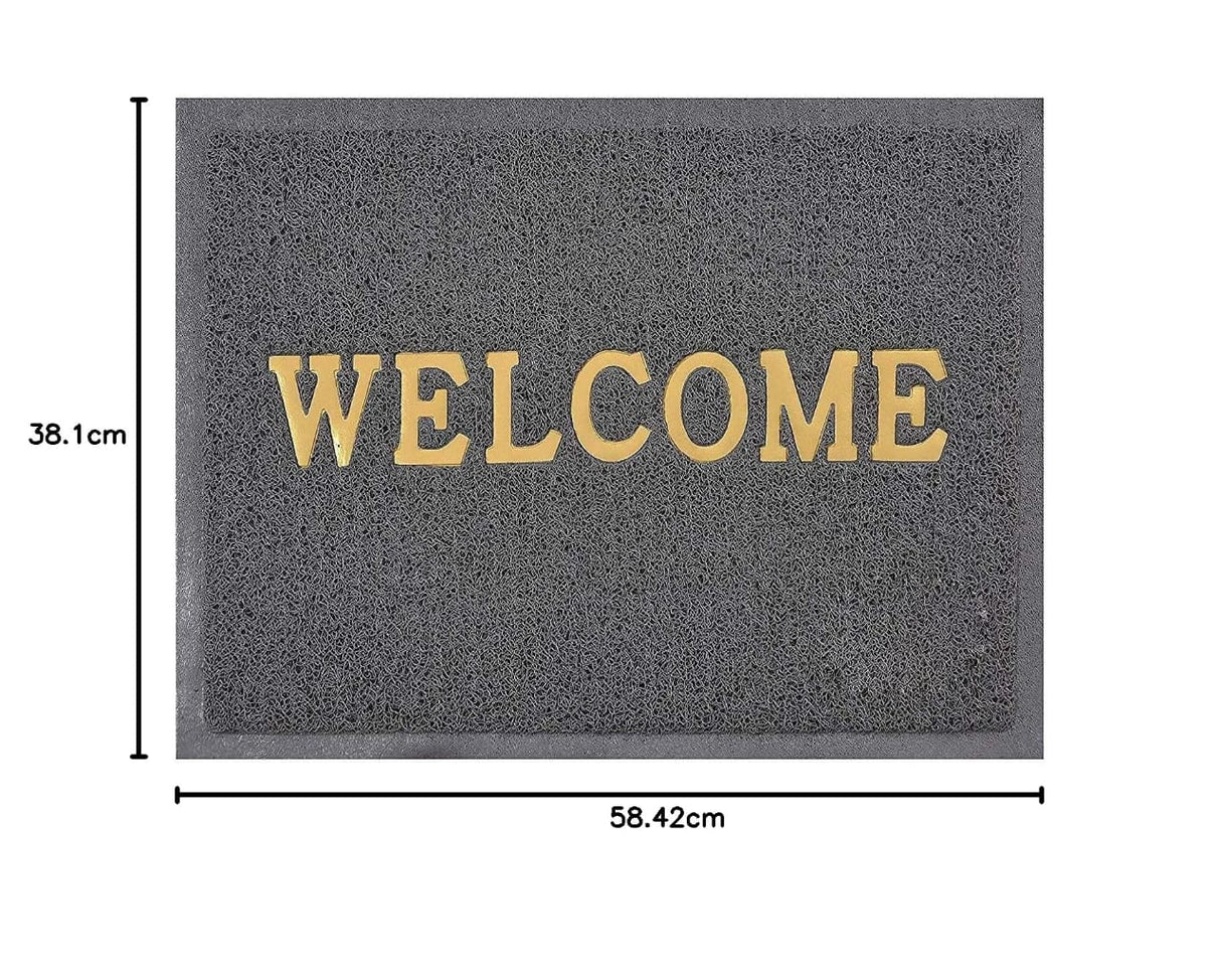 Welcome door step rough rag carpet