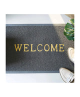 Welcome door step rough rag carpet