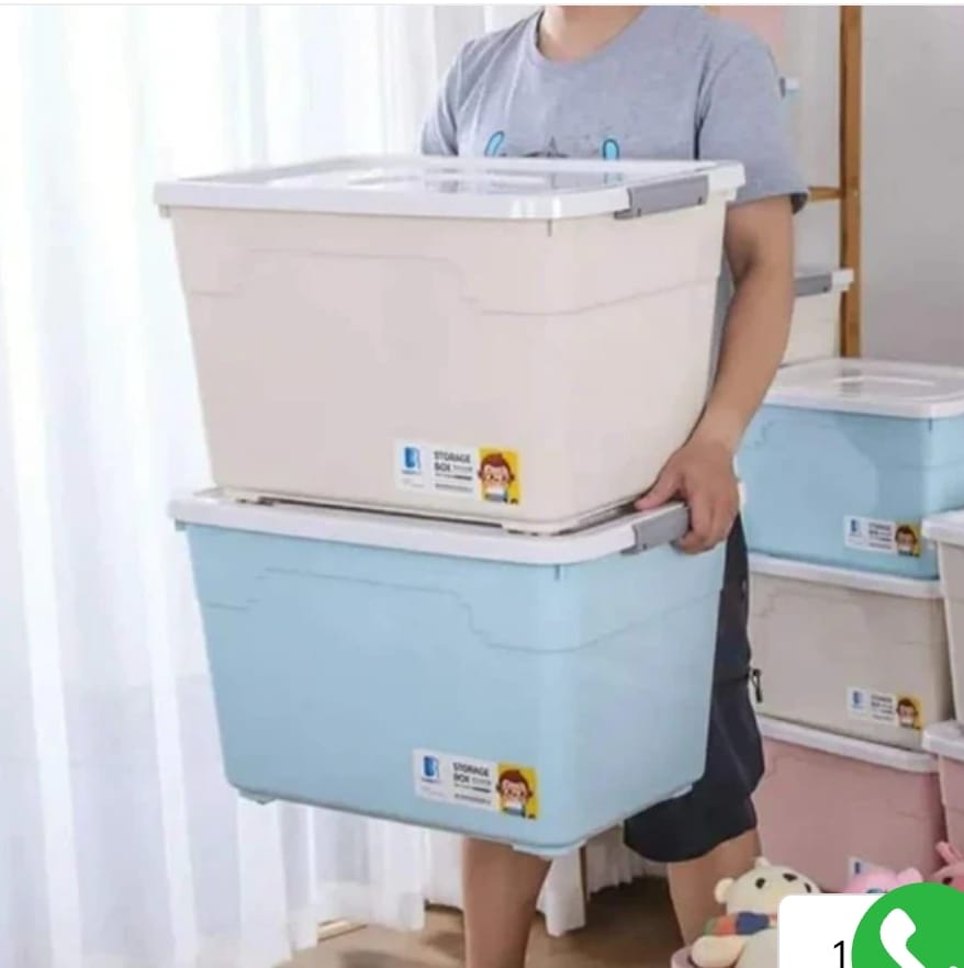 80litres storage boxes with wheels