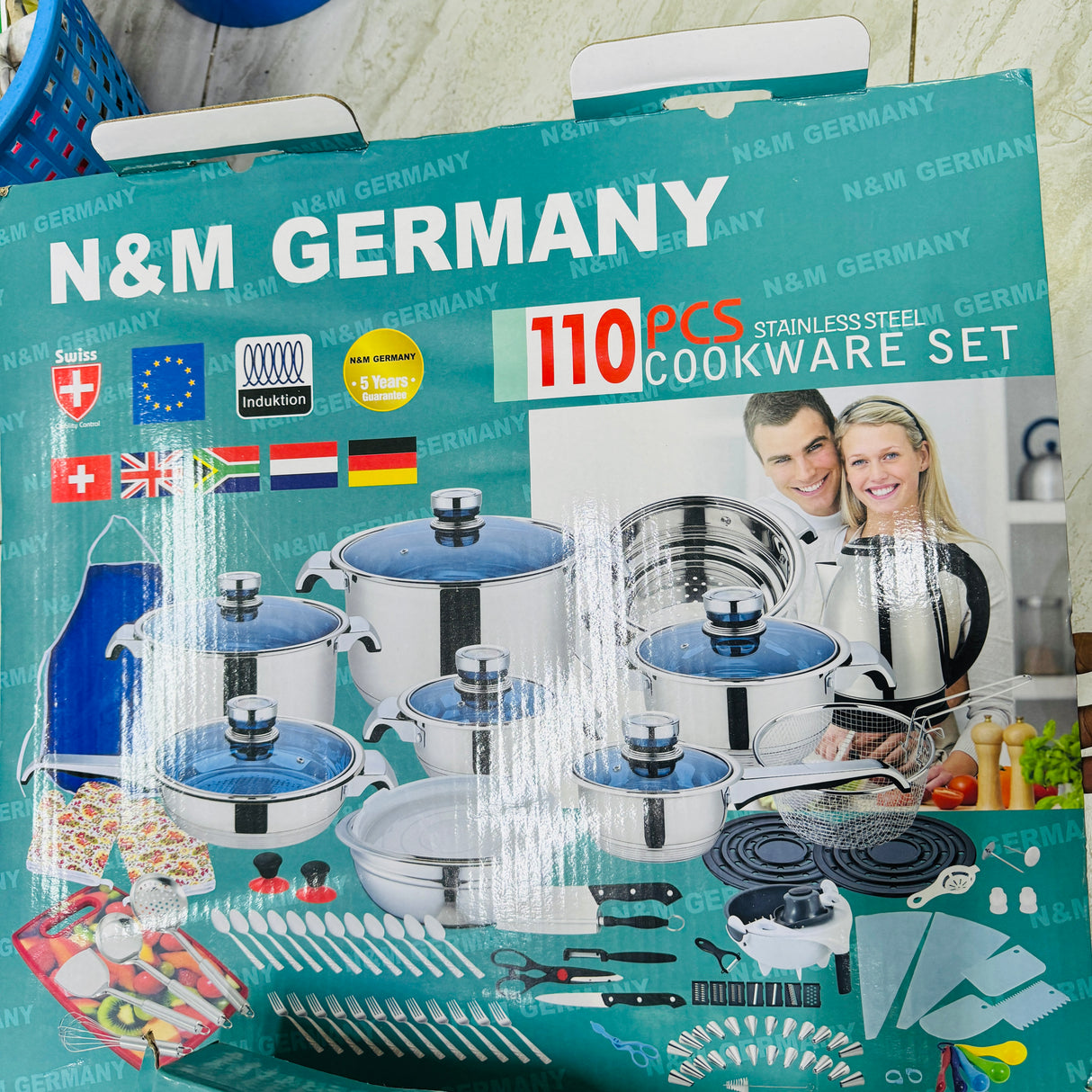 N&M 110pcs Heavy Duty Germany Cookware Set