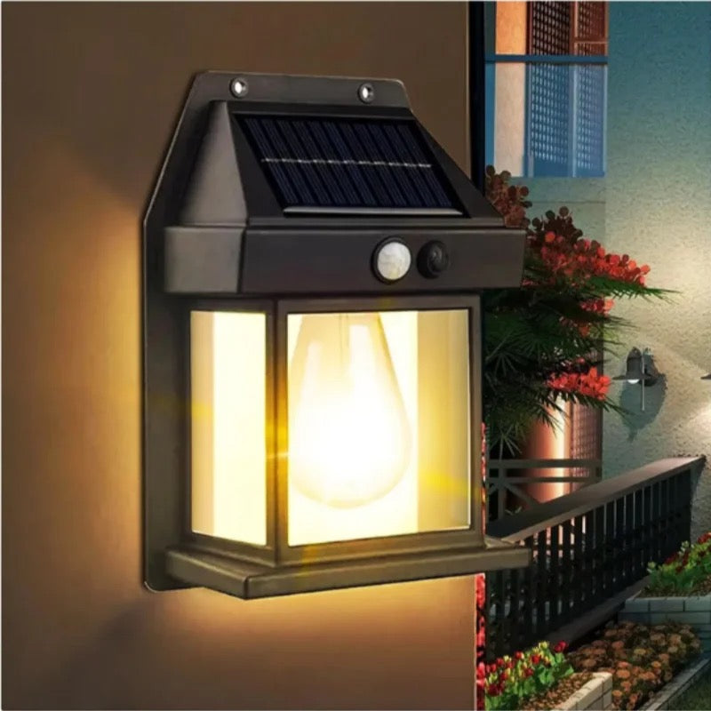 Solar Motion Sensor Led Retro Wall Outdoor Light Garden Lamp Outdoor Led Solar Security Light For Garden