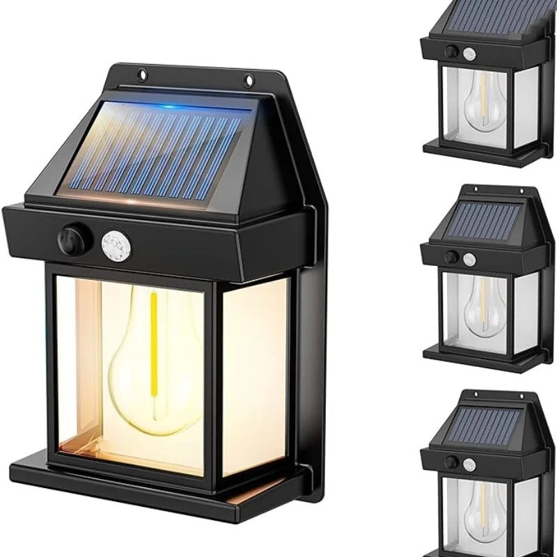 Solar Motion Sensor Led Retro Wall Outdoor Light Garden Lamp Outdoor Led Solar Security Light For Garden