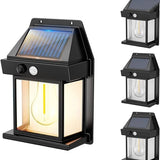 Solar Motion Sensor Led Retro Wall Outdoor Light Garden Lamp Outdoor Led Solar Security Light For Garden