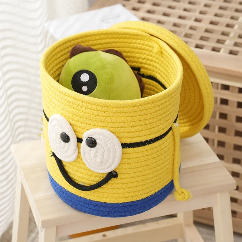 Cotton Rope Storage Basket Kids Toys Baskets