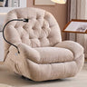 360 Rotating Chair Swivel Chair Power Recliner Chair Lounge Chair Side Pockets Phone Holder