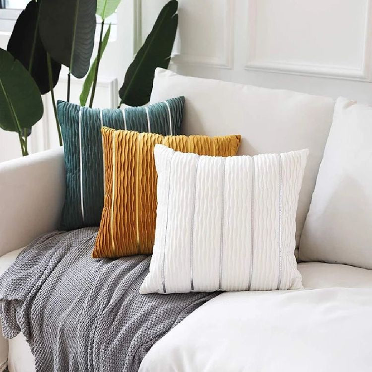 Luxury Simple Stripe Wrinkle Pillowcase/pillowcover