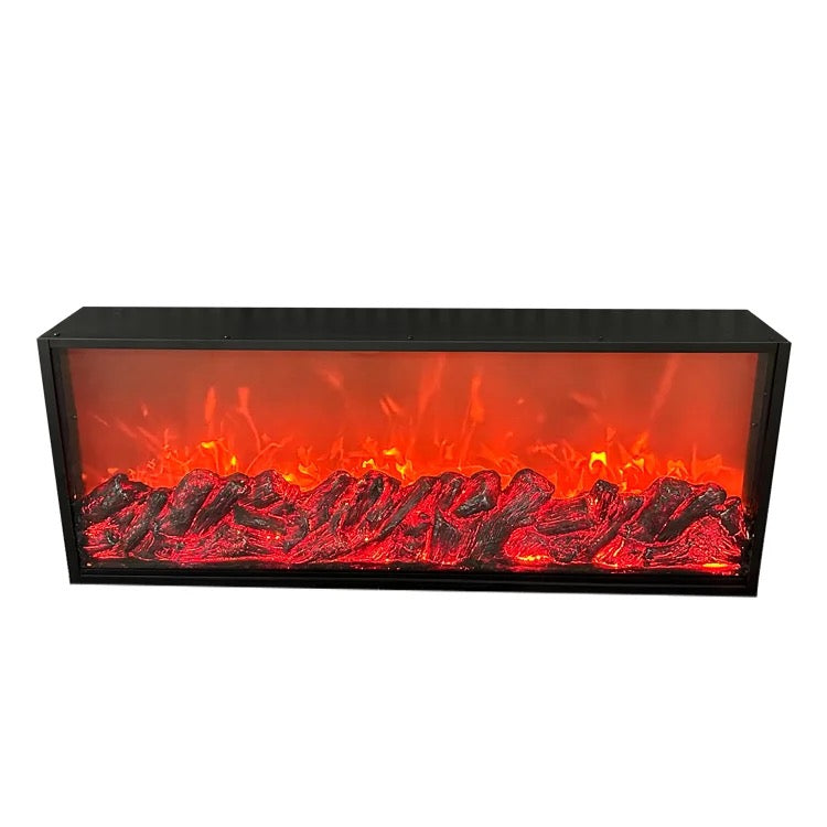 Tabletop Artificial LED Fireplace with Realistic Log Wood Burning Flam