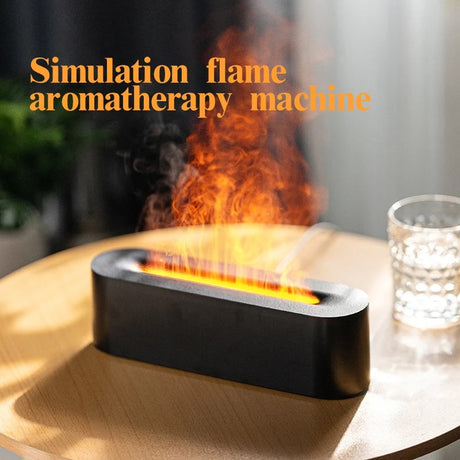 Fireplace Flame Diffuser, Aromatherapy Essential Oil Diffuser, 150ml Cool Mist Ultrasonic Humidifier