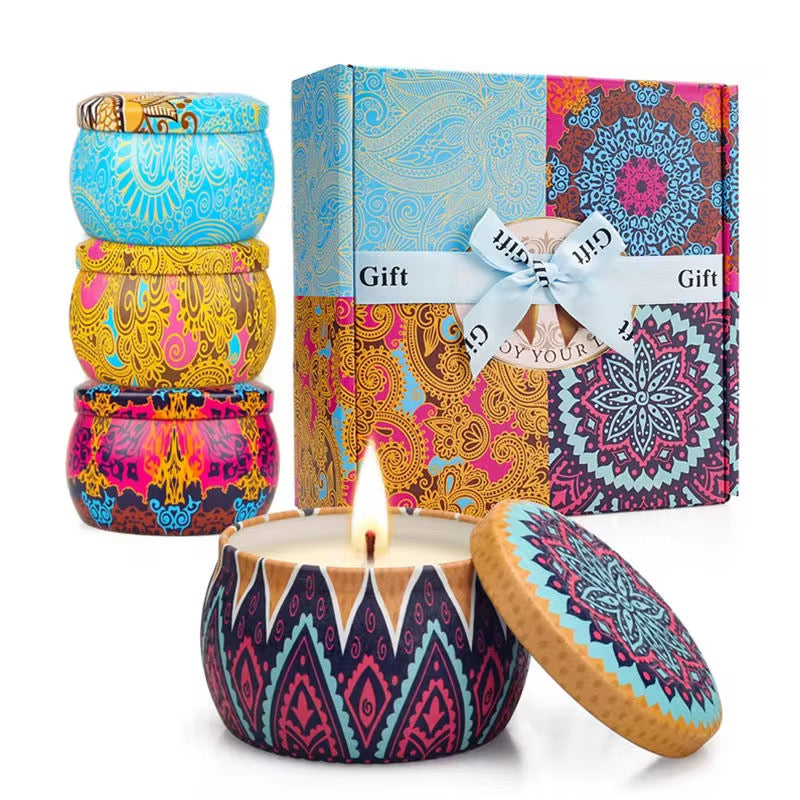 Floral Fragrance Series Souvenir Scented Candle Soothing and Sleeping Gift Set-Classic series