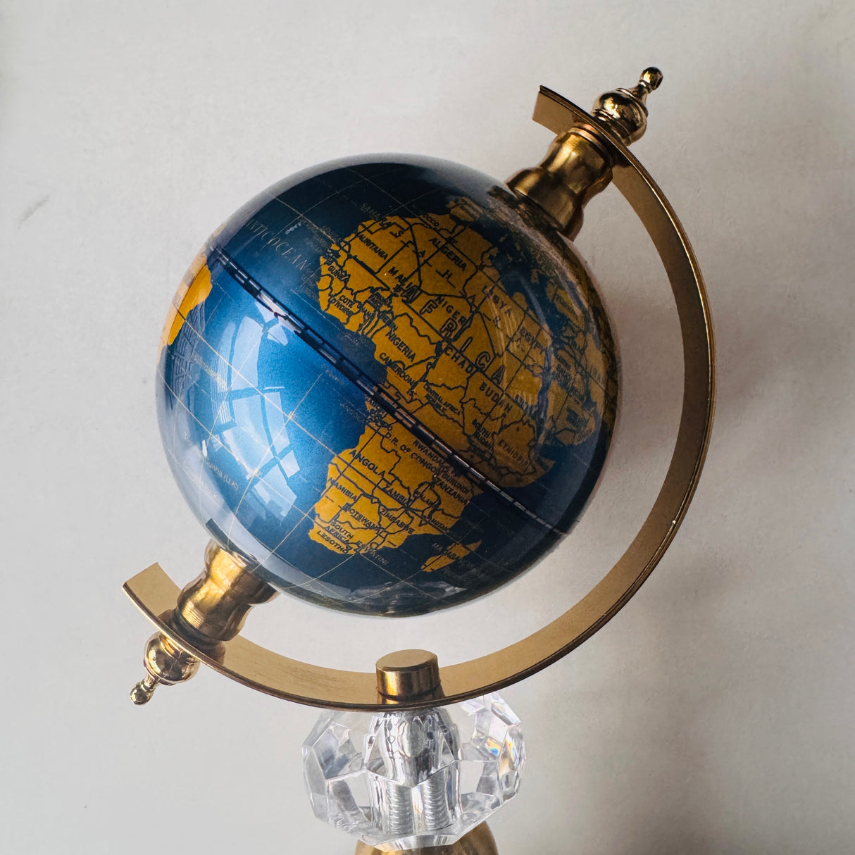 World Globe Marble Base Luxury Home/Office Decor ornament Gift