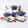 Enamel Cast iron cooking pots Ceramic Enamelled Cast Iron Cookware Set, Oven and Grill Safe