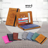 Vintage Business Passport Covers Holder Multi-Function