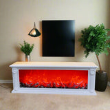 Artificial Fireplace with Realistic Log Wood Burning Flame Simulation Effect for Decoration