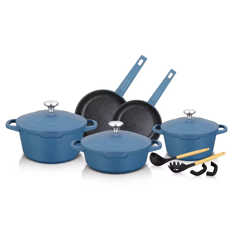 Ucc Life 12pcs  Non Stick Kitchen Cookware Sets Cooking Pots