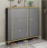 Shoe Rack Cabinet With Flip Doors Modern Shoe Storage Cabinet For Entryway