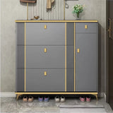 Shoe Rack Cabinet With Flip Doors Modern Shoe Storage Cabinet For Entryway