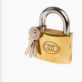 TRI CIRCLE BRASS PADLOCKS