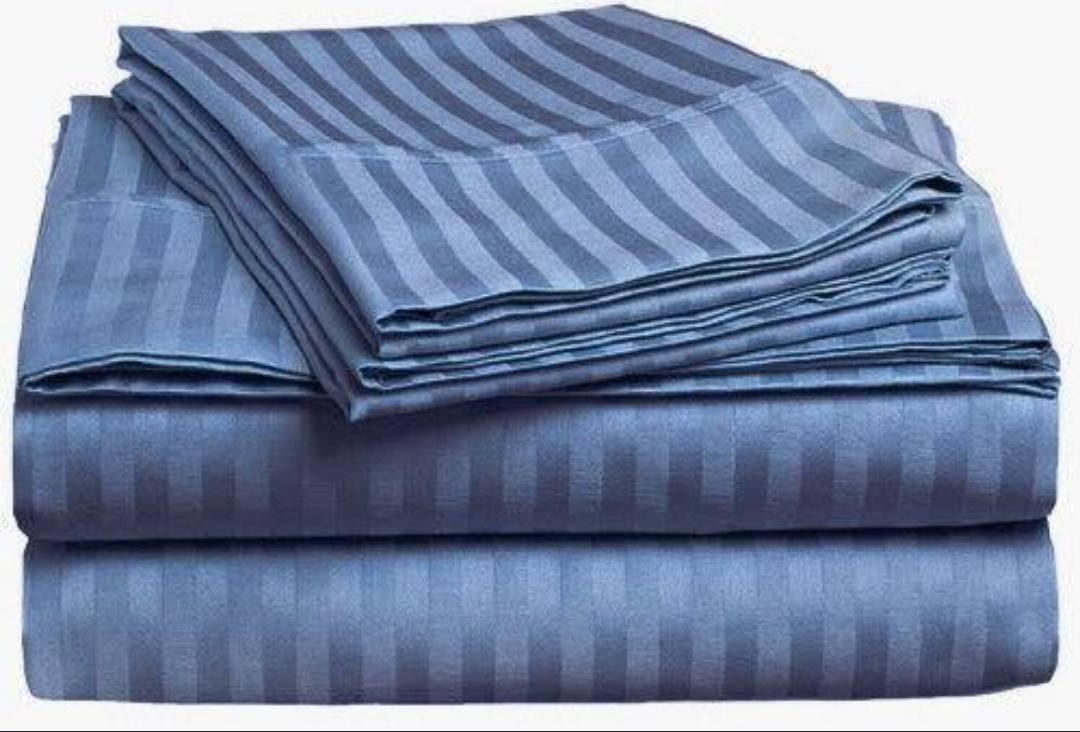 Cotton Striped Cooling BedSheets