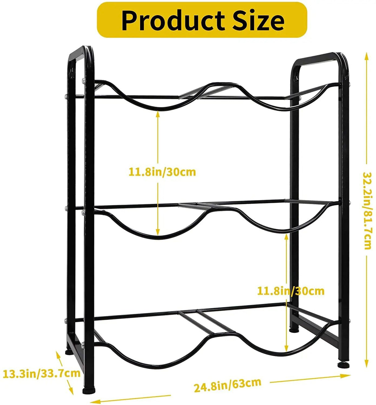 Carbon Steel Water Bottle Holder Racks Storage